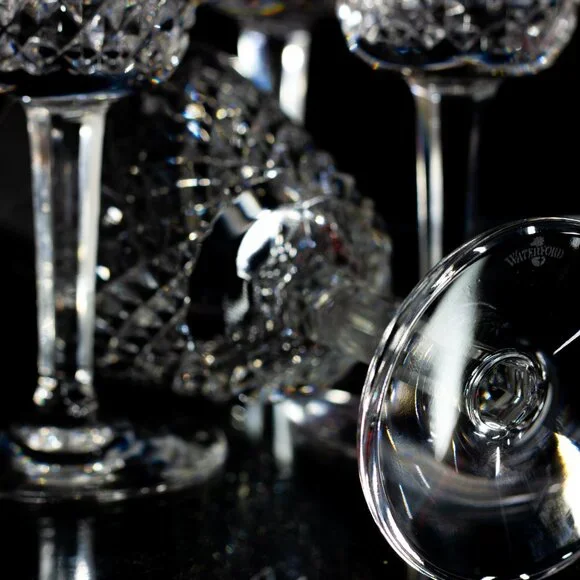 Waterford Crystal Alana Claret Wine Stem Glasses 5 7/8" ~ Set Of 4 - Picture 11 of 14